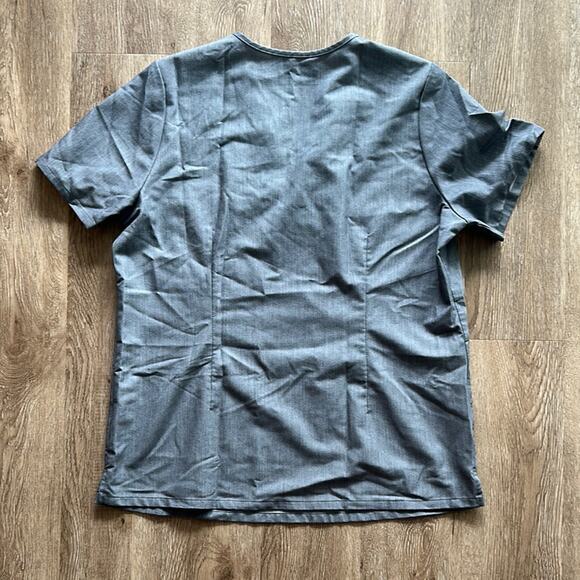 Figs Catarina One-Pocket Graphite Short Sleeve Scrub Top Large Hospital Nursing - Picture 4 of 4